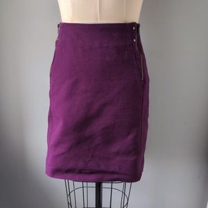 Purple Worthington Pencil Skirt Size 12